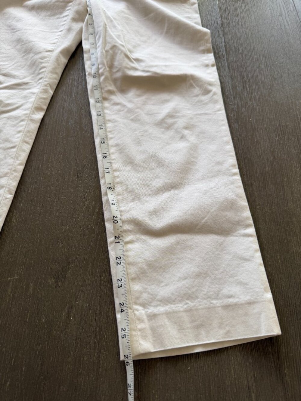 Lightly Worn Vince Coin Pocket Chino Pants – Size 8 in Optic White / Off-White - Picture 7 of 7